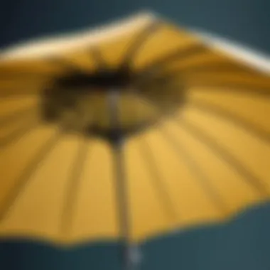 Functional Components of Coolaroo Umbrella Close-up of Coolaroo umbrella components and their functionality