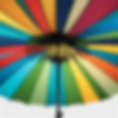 Replacement canopy for Coolaroo umbrella in vibrant colors