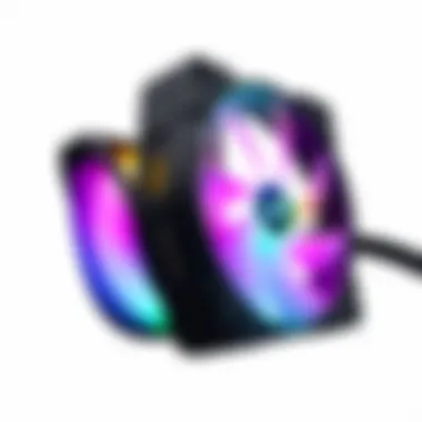 Elegant design of Corsair QL RGB fan showcasing vibrant LED lighting