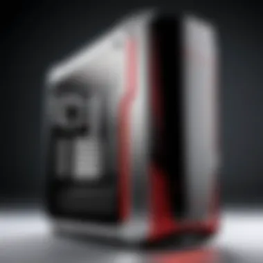 CUK Stratos Micro Gaming Desktop front view showcasing its sleek design