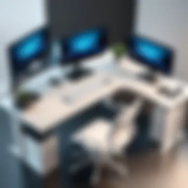 An ergonomic desk setup highlighting the importance of comfort and posture.