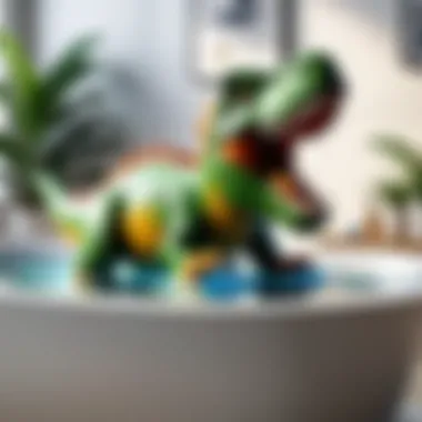 Interactive Learning with Dinosaur Bath Toys Interactive dinosaur bath toys engaging a child's curiosity