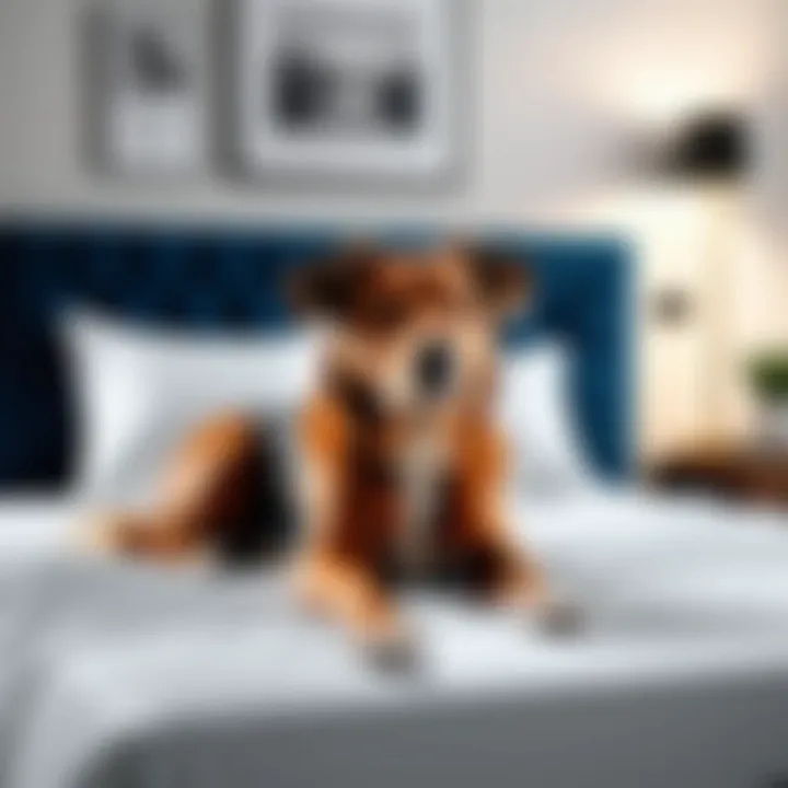 Stylish design of dog sheets complementing home decor