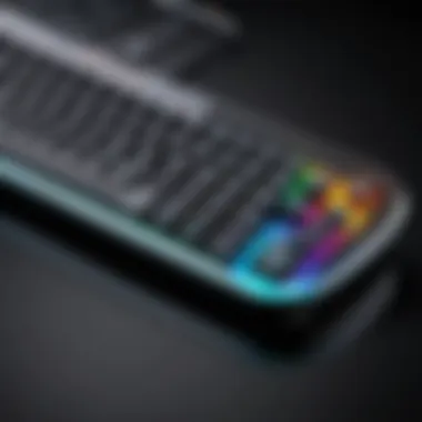 Drevo Falcon Wireless keyboard showcasing its compact design and RGB lighting