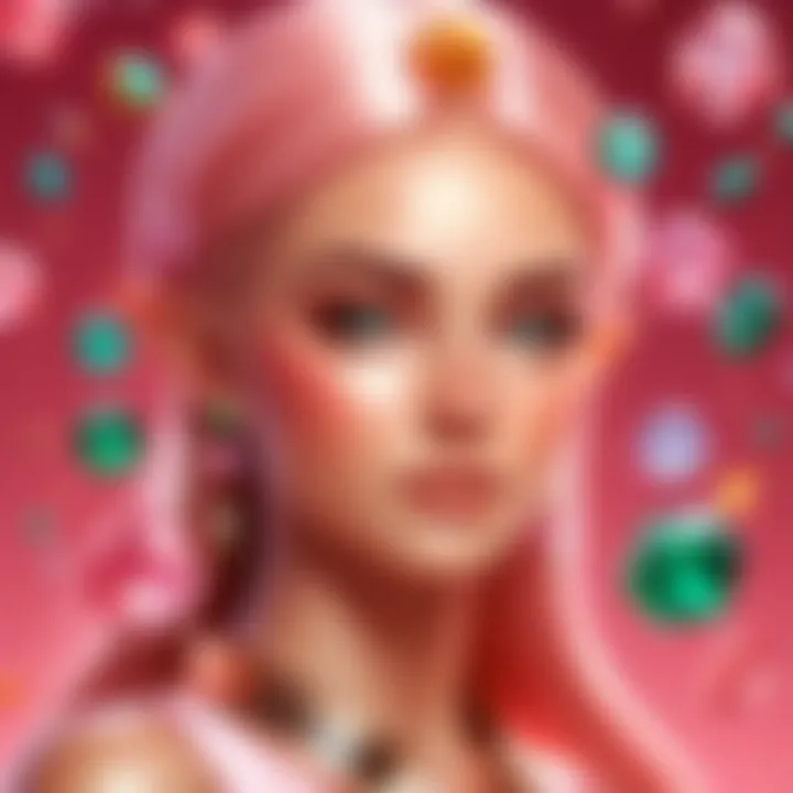 An illustration depicting the various applications of elf blush gems in technology and gaming.