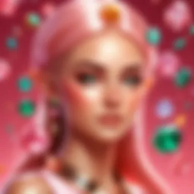 Applications of Elf Blush Gems in Technology and Gaming An illustration depicting the various applications of elf blush gems in technology and gaming.