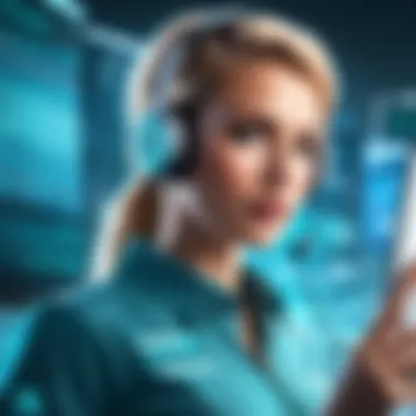 Customer Support Effectiveness in Cybersecurity Illustration depicting ESET's customer support effectiveness