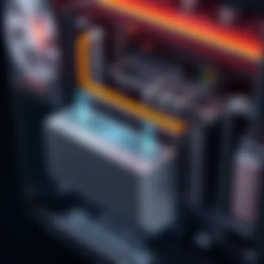 Illustration depicting the installation technique for the EVGA 3080 waterblock