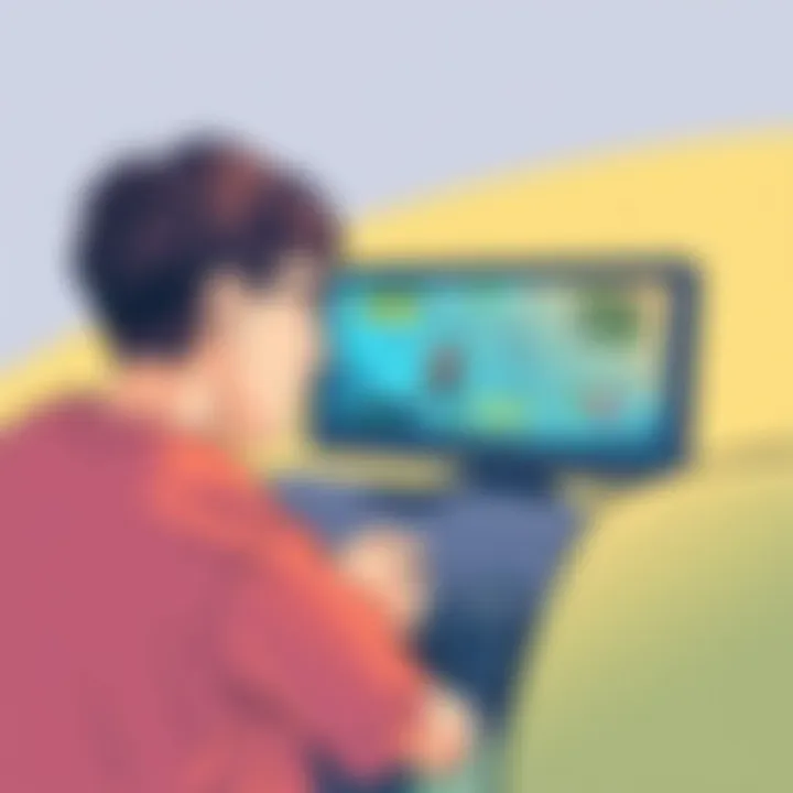 Engaging Gameplay on PS3 User enjoying gameplay on a PS3