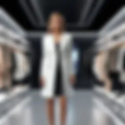 Elegant display of Aurora Luxe Boutique's exclusive fashion collection.