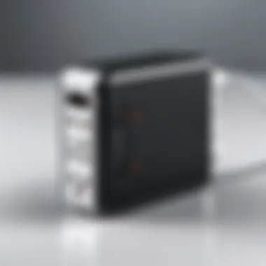 Design of Flat Plug Surge Protector with USB Showcasing the design of a flat plug surge protector with USB ports.