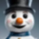 Detailed view of Funko Pop Snowman Jack figurine