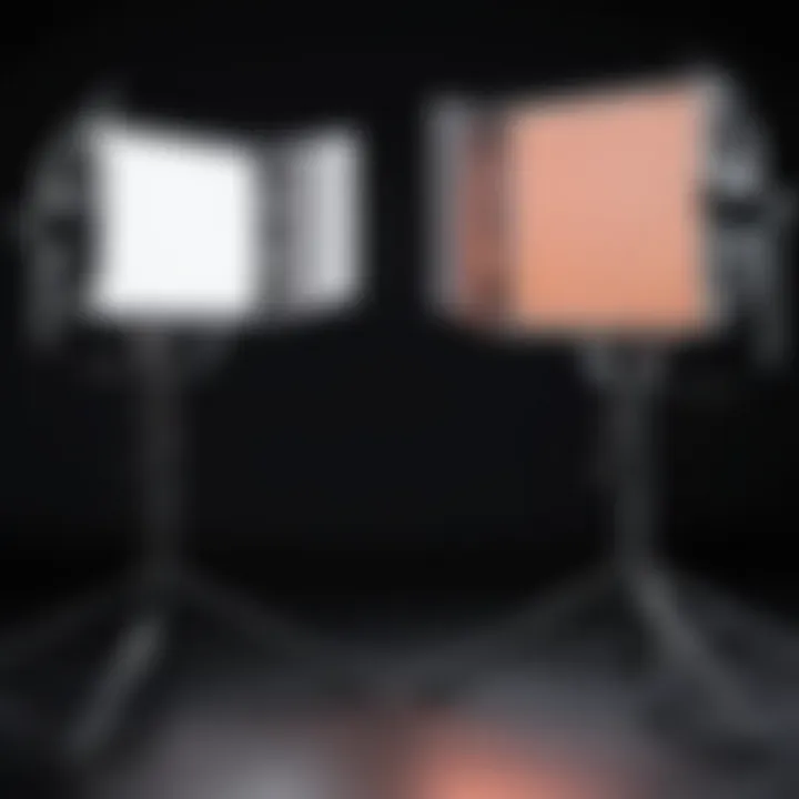 Comparison of different lighting options with the GVM RGB LED Video Lighting Kit