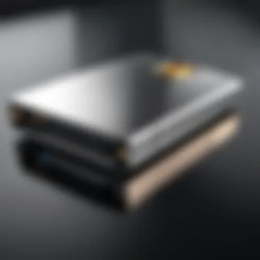 Sleek Metallic USB Flash Drive A sleek, modern USB flash drive showcasing an innovative design with a metallic finish.