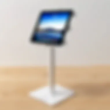 Versatile Adjustable iPad Stand Adjustable iPad floor stand showcasing versatility