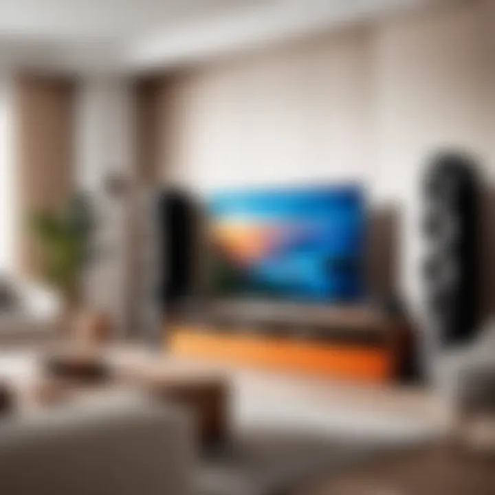 JBL surround sound system in an elegant home setup
