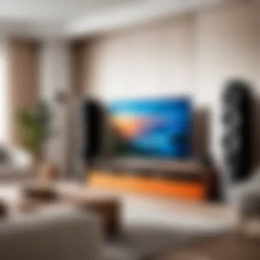 Elegant Home Setup with JBL Surround Sound JBL surround sound system in an elegant home setup