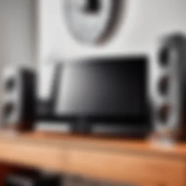 User Experience with JBL Surround Sound System User interacting with JBL Bluetooth surround sound system