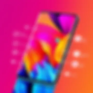 Vibrant Display and Interface Showcasing the vibrant display and interface of the Galaxy phone