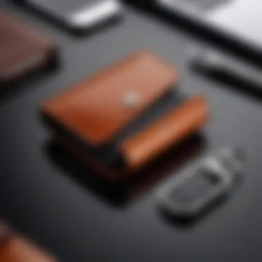 Sophistication in Everyday Use of Leatherology Key Case Leatherology key case in a lifestyle setting, reflecting sophistication