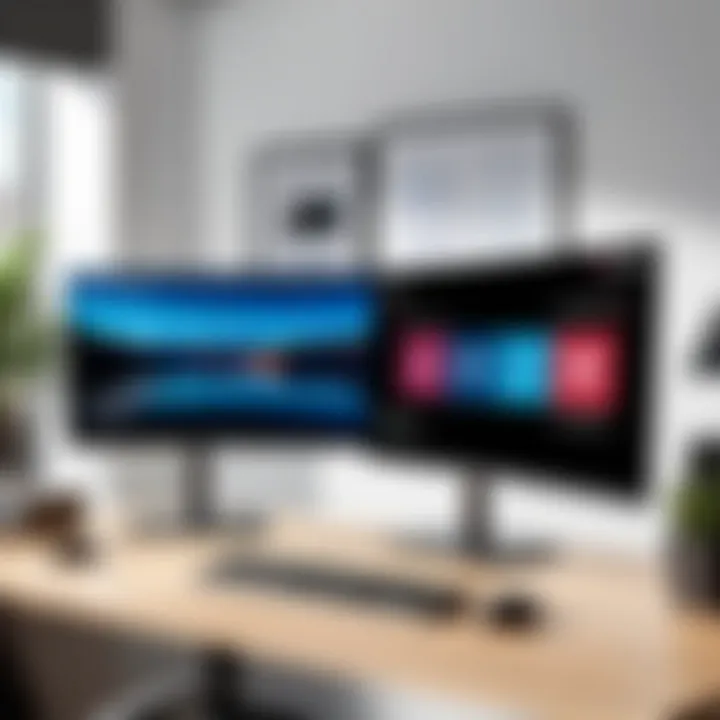 Office setup featuring LG Ergo Display