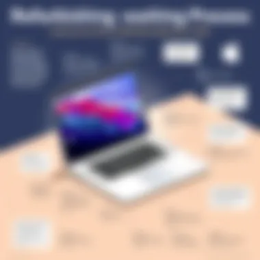 Detailed refurbishing process infographic