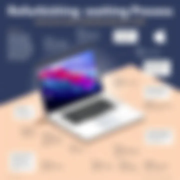 Detailed refurbishing process infographic