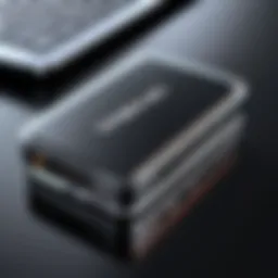 Close-up view of the Samsung Type-C block showcasing its sleek design.