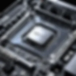 SLI motherboard showcasing GPU slots