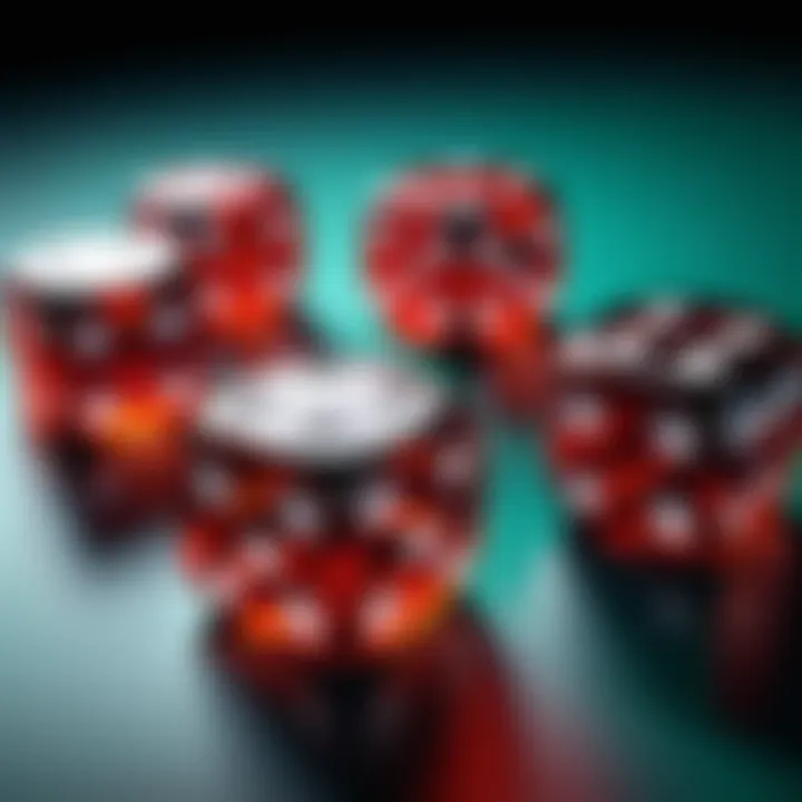 Players engaged in a game of Spanish poker dice
