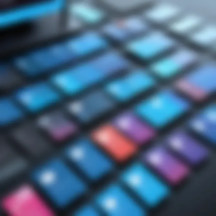 A close-up of the pricing tags for various Surface Pro packages displayed on a digital store.