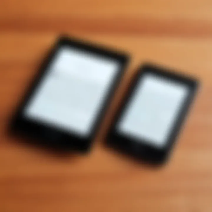 A comparison chart between new and refurbished Kindle Paperwhite
