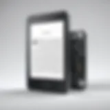 A sleek view of the Kindle Paperwhite refurbished model showcasing its design