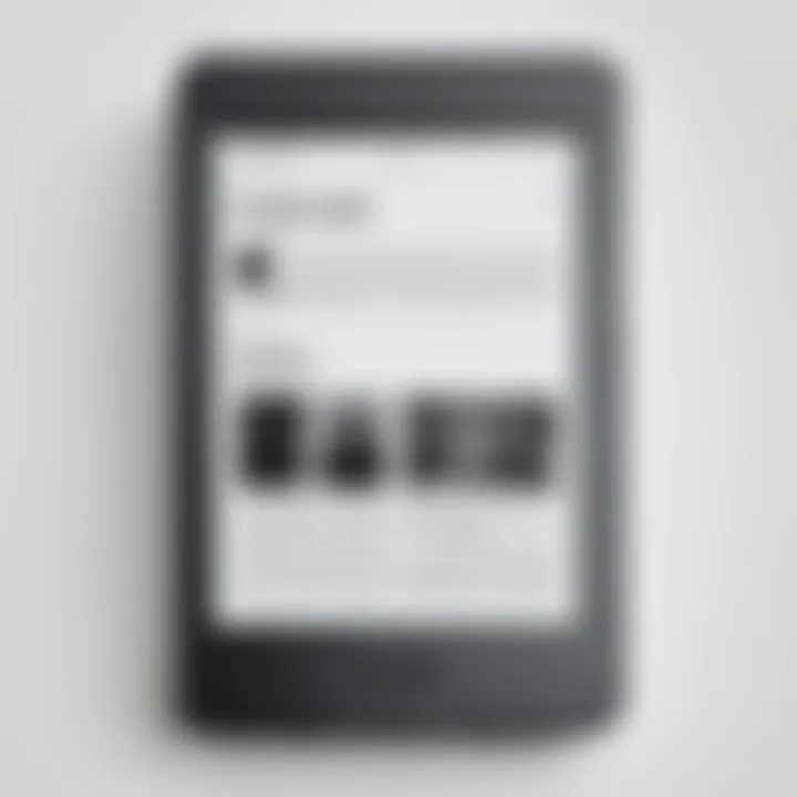 Close-up of Kindle Paperwhite refurbished display highlighting its clarity