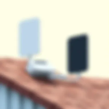 Durable Outdoor Wireless Router Mounted Durable outdoor wireless router mounted on a roof