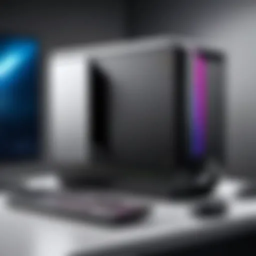 Compact gaming desktop showcasing sleek design