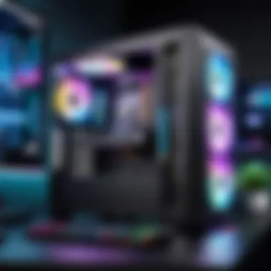 High-Performance Small Gaming Desktop with RGB High-performance small gaming desktop with RGB lighting