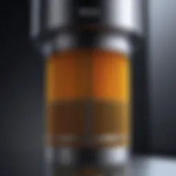 A detailed view of the Dyson Tower Filter showcasing its sleek design