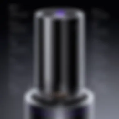 Diagram illustrating the advanced technology and features of the Dyson Tower Filter