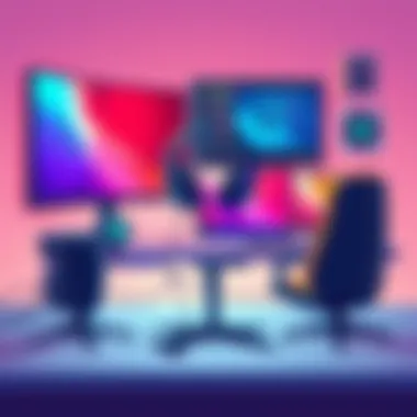 Epos H6 in a Gaming Setup Epos H6 headset in a gaming setup demonstrating its versatility