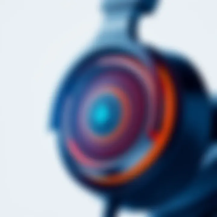 Superior Sound Quality of the Epos H6 Headset Close-up of the Epos H6 headset highlighting its superior sound quality features