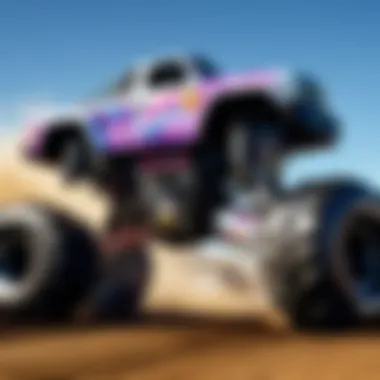 An artistic representation of Monster Jam and Monster Wash logos, illustrating their brand synergy.