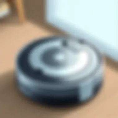 Sleek design of the iRobot Roomba 860