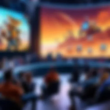 Audience reaction during gameplay launch event