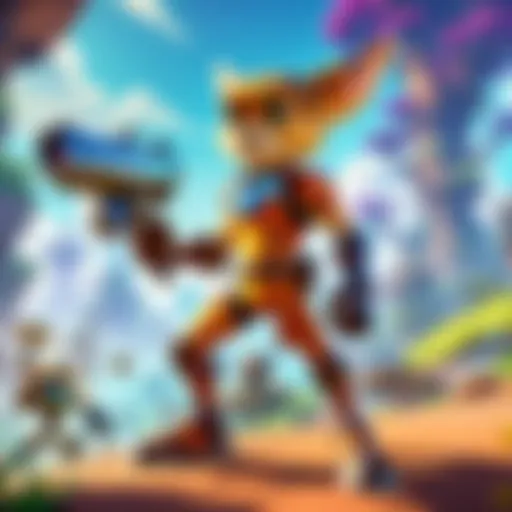 Stunning visual landscape from Ratchet and Clank: Rift Apart