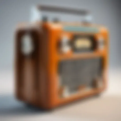 Vintage Studebaker portable radio showcasing its classic design