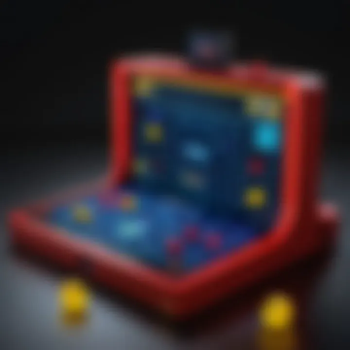 User engaging with the Plug and Play Mrs. Pacman, highlighting interactive gameplay