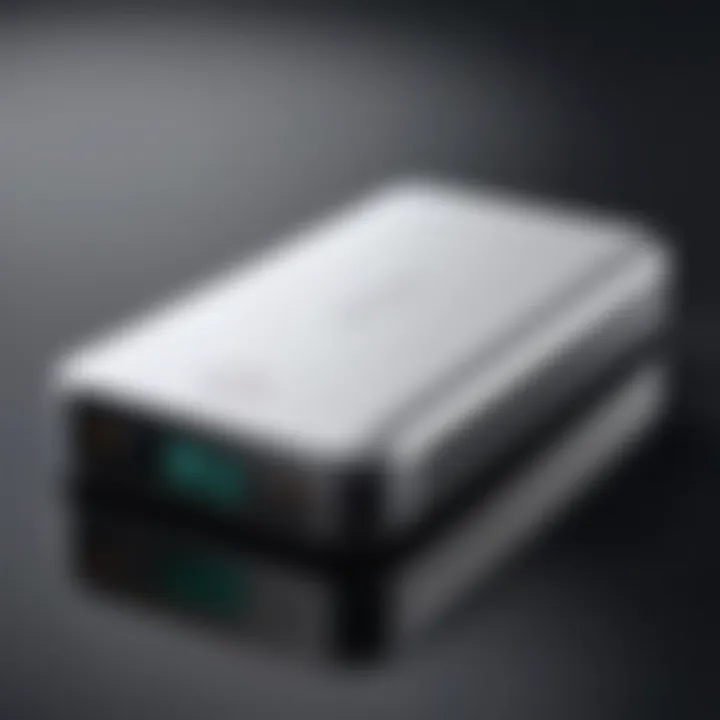 RAV Power Battery Bank showcasing its sleek design