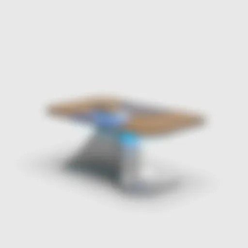 Elegant Design of the Soundstream Speaker Table Elegant design of the Soundstream speaker table showcasing its sleek aesthetic.