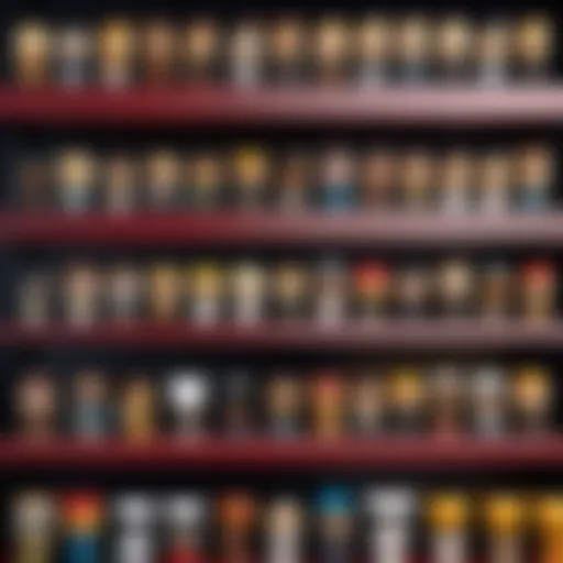 Ted Funko Pop collectibles displayed in an artistic arrangement